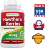 Best Naturals Hawthorn Berry 565 mg 180 Capsules - Vitamenstore.com - Vitamenstore.com