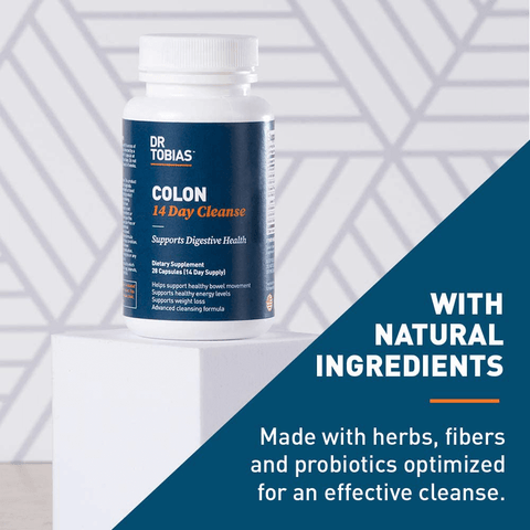 Dr. Tobias Colon 14 Day Cleanse, Supports Healthy Bowel Movements, 28 Capsules (1-2 Daily) | Free Shipping | Vitamenstore.com