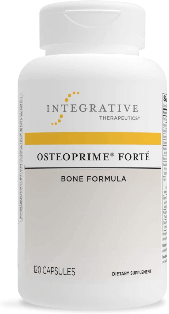 Integrative Therapeutics Osteoprime Forte - Bone Health Support* - with 5 Types of Calcium - Dietary Supplement with Vitamin C & B12, Magnesium, & Zinc - Gluten Free - Dairy Free - 120 Capsules