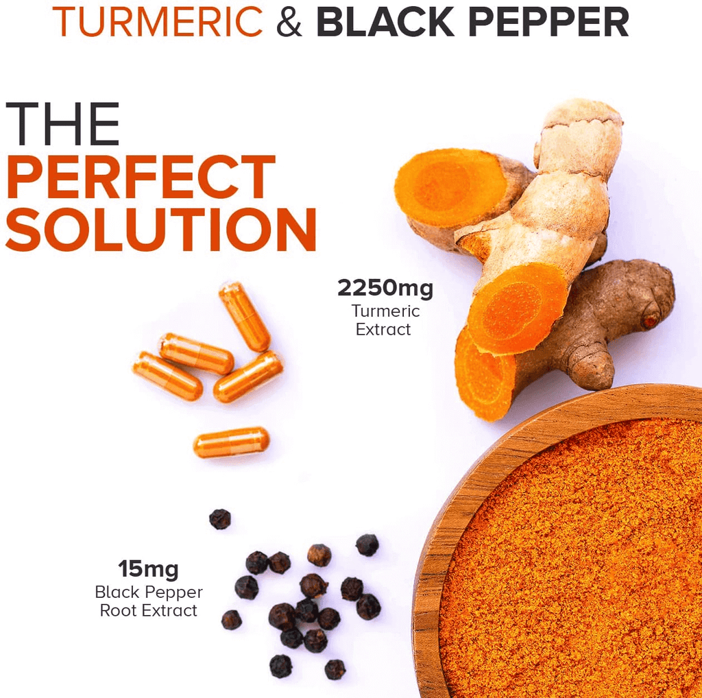 Turmeric Curcumin with Black Pepper, Qunol 2250Mg Turmeric Extract with 95% Curcuminoids, Extra Strength Supplement, Enhanced Absorption, Supports Healthy Inflammation Response, 90 Vegetarian Capsules