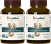 Himalaya Organic Garlic, for Total Heart Health, Cholesterol and Immune Support, 1,400 Mg, 60 Caplets, 1 Month Supply, 2 Pack