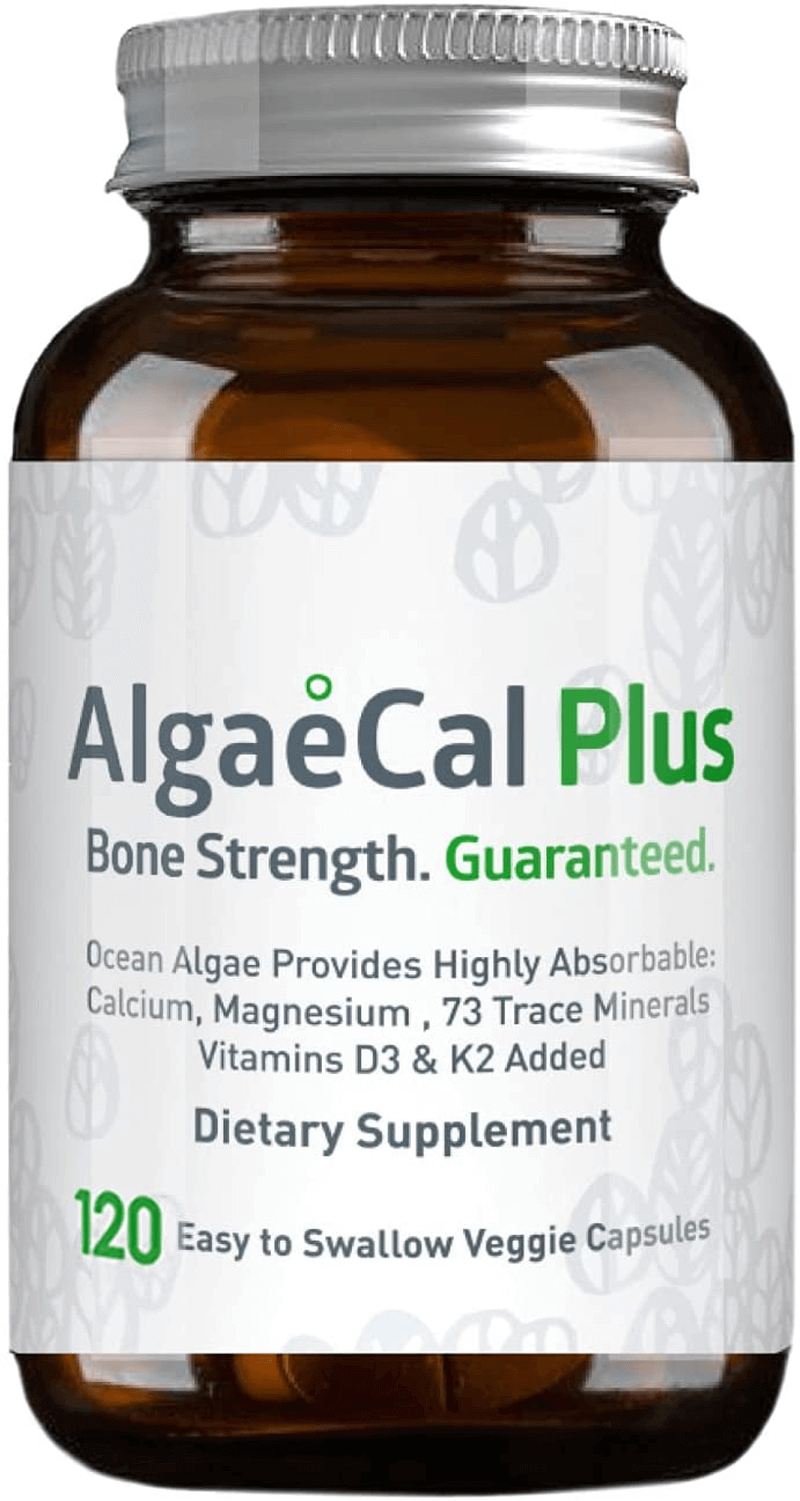 Algaecal Plus, Natural Calcium Supplement, Derived from Ocean Algae, Includes Magnesium & Boron, with Vitamins C, D, K2, Plant-Based Multivitamin to Build Strong Bones (3 Pack) - vitamenstore.com