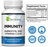 Quercetin, Zinc Picolinate, Vitamin C & D3 Supplement - Immune & Health Support - Made in The USA by Zenrenu - Vitamenstore.com