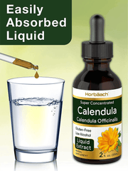 Calendula Extract Tincture | 2 Fl Oz | Low Alcohol | Vegetarian, Non-Gmo, Gluten Free Liquid Supplement | by Horbaach - vitamenstore.com