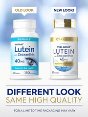Lutein and Zeaxanthin 40 mg | 180 Softgels | Eye Health Vitamins | Non-GMO & Gluten Free Supplement | by Carlyle - vitamenstore.com