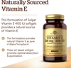Solgar Vitamin E 268 mg (400 IU), 360 Alpha Softgels - Natural Antioxidant, Skin & Immune System Support - Naturally-Sourced Vitamin E - Gluten Free, Dairy Free - 360 Servings - Vitamenstore.com