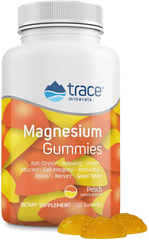 Magnesium Stress Relief Gummies (120 Ct) | Easy to Take Magnesium Citrate | Natural Calming Sleep Aid, Muscle Relaxer, Mood & Digestive Support Supplement | Great for Kids & Adults (Peach Flavor) - vitamenstore.com