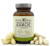Herbal Roots Organic Whole Bulb Garlic Pills - Potent Extra Strength - Immune and Cardiovascular Support - 600 mg, 60 Capsules - Made in The USA - Vitamenstore.com