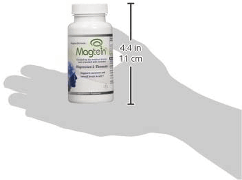 Magtein Magnesium L- Threonate - Bioavailable and 100% Water Soluble Magnesium - Clear Brain Fog, Improve Memory, Focus and Attention, Support Sleep and Mood – 30 Day Supply- 60 ct. Veggie Capsules | Free Shipping | Vitamenstore.com