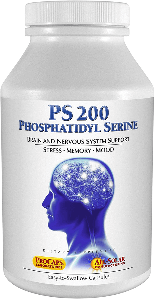 Andrew Lessman PS 200 Phosphatidyl Serine 240 Capsules – Supports Mental Clarity, Positive Mood, Memory, Cognitive Function. Essential for Neurotransmitter Production and Release. No Additives