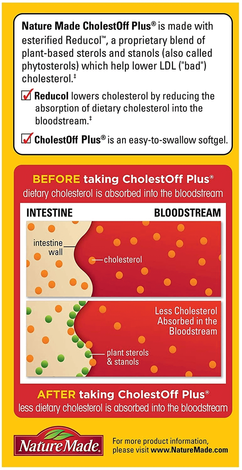 Nature Made Cholestoff plus Softgels, 100 Count for Heart Health - vitamenstore.com