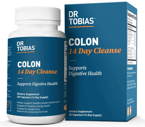 Dr. Tobias Colon 14 Day Cleanse, Supports Healthy Bowel Movements, 28 Capsules (1-2 Daily) | Free Shipping | Vitamenstore.com