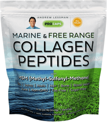 Andrew Lessman Marine & Free Range Collagen Peptides Powder & MSM 120 Servings - Supports Radiant Smooth Soft Skin, Comfortable Joints. Super Soluble No Fishy Flavor No Additives Non-Gmo - vitamenstore.com