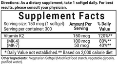 Micro Ingredients Vitamin K2 Complex (MK-4 + MK-7 Formula), 150 mcg, Immune Vitamins and Joint Health Supplement, Non-GMO (300 Count (Pack of 1)) - vitamenstore.com