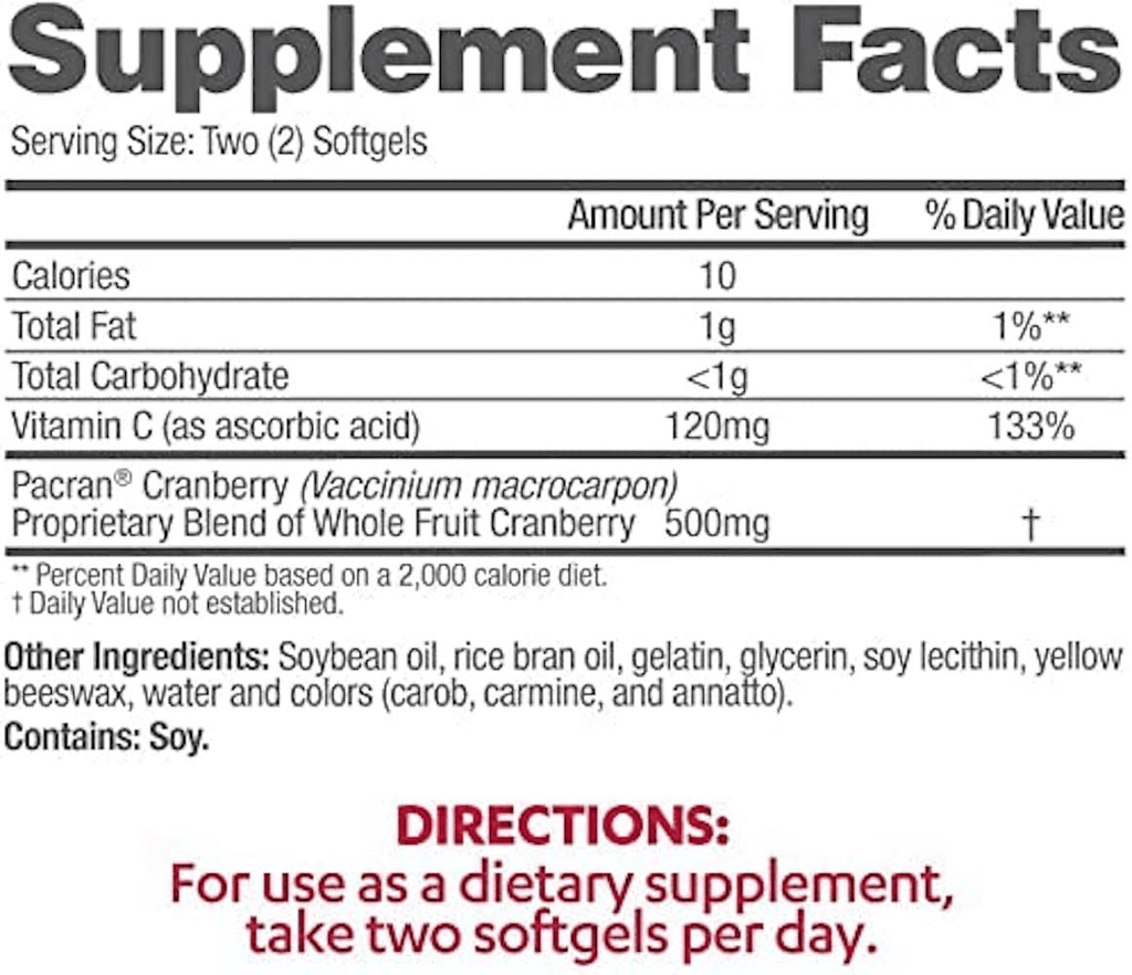 AZO Cranberry Urinary Tract Health Dietary Supplement, 1 Serving = 1 Glass of Cranberry Juice, Sugar Free, 50 Count