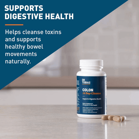 Dr. Tobias Colon 14 Day Cleanse, Supports Healthy Bowel Movements, 28 Capsules (1-2 Daily) | Free Shipping | Vitamenstore.com