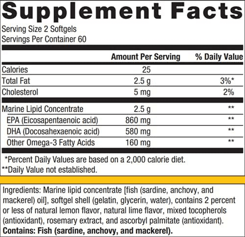 Metagenics - OmegaGenics® EPA-DHA 720 – Omega-3 Fish Oil – Daily Supplement (120 Softgels)