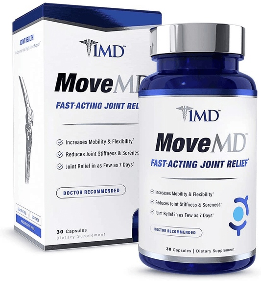 1MD MoveMD - Joint Relief Supplement - Doctor Recommended | with Collagen, Astaxanthin, and More | 30 Capsules - vitamenstore.com