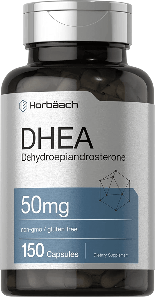 DHEA 50Mg 150 Capsules | Non-Gmo, Gluten Free Supplement | by Horbaach