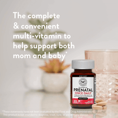 The Honest Company Prenatal Once Daily | Prenatal Vitamins | Non - GMO | Folic Acid, Vitamin A, Vitamin D & Vitamin E, Iron & Choline |, Basic Pineapple, 30 Count (Pack of 1) - vitamenstore.com