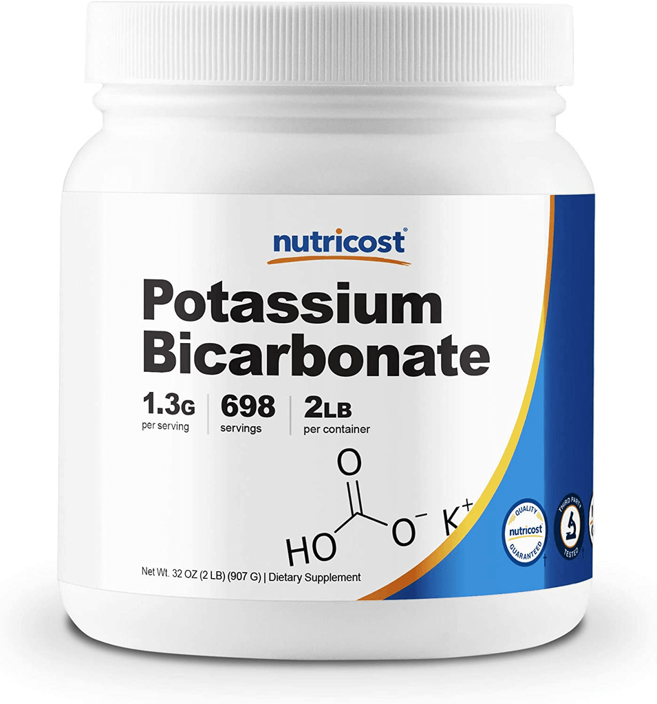 Nutricost Potassium Bicarbonate Powder 2 LB - Gluten Free, Non-GMO - Vitamenstore.com