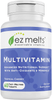 EZ Melts Multivitamin with Iron, Sublingual Vitamins, Vegan, Zero Sugar, Natural Cherry Flavor, 60 Fast Dissolve Tablets - Vitamenstore.com