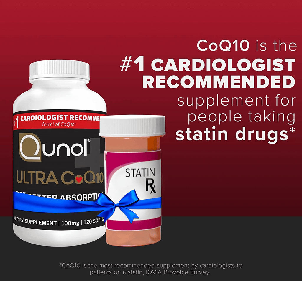 Qunol Ultra Coq10 100Mg, 3X Better Absorption, Patented Water and Fat Soluble Natural Supplement Form of Coenzyme Q10, Antioxidant for Heart Health, 120 Count Softgels