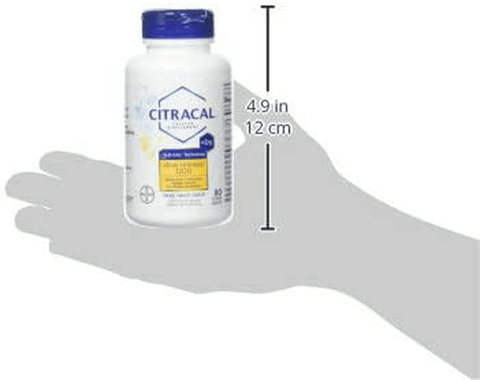 Citracal Slow Release 1200, 1200 mg Calcium Citrate and Calcium Carbonate Blend with 1000 IU Vitamin D3, Bone Health Supplement for Adults, Once Daily Caplets, 80 Count | Free Shipping | Vitamenstore.com