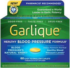 Garlique Healthy Blood Pressure Formula 60 ct - vitamenstore.com