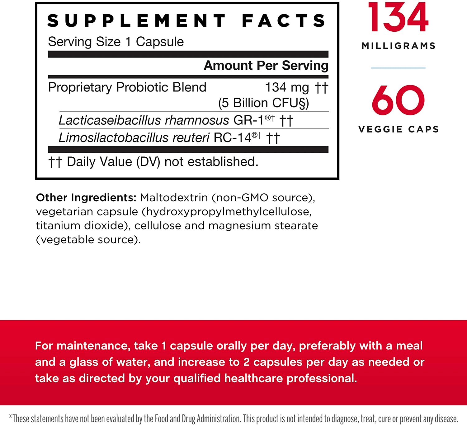 Jarrow Formulas Fem-Dophilus - 1 Billion Organisms per Serving - 30 Veggie Capsules - Women’S Probiotic - Urinary Tract Health - up to 30 Servings - vitamenstore.com