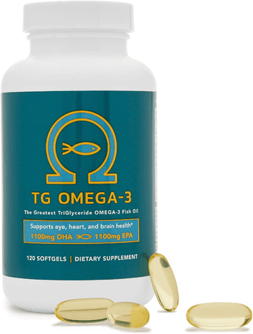 MacuHealth - TG Omega 3 - 1100mg DHA, 1100mg EPA, Eye & Heart Health Supplement, Natural Triglyceride Fish Oil Formula, Gluten Free, Environmentally Sustainable Resources, 120 Softgels | Free Shipping | Vitamenstore.com