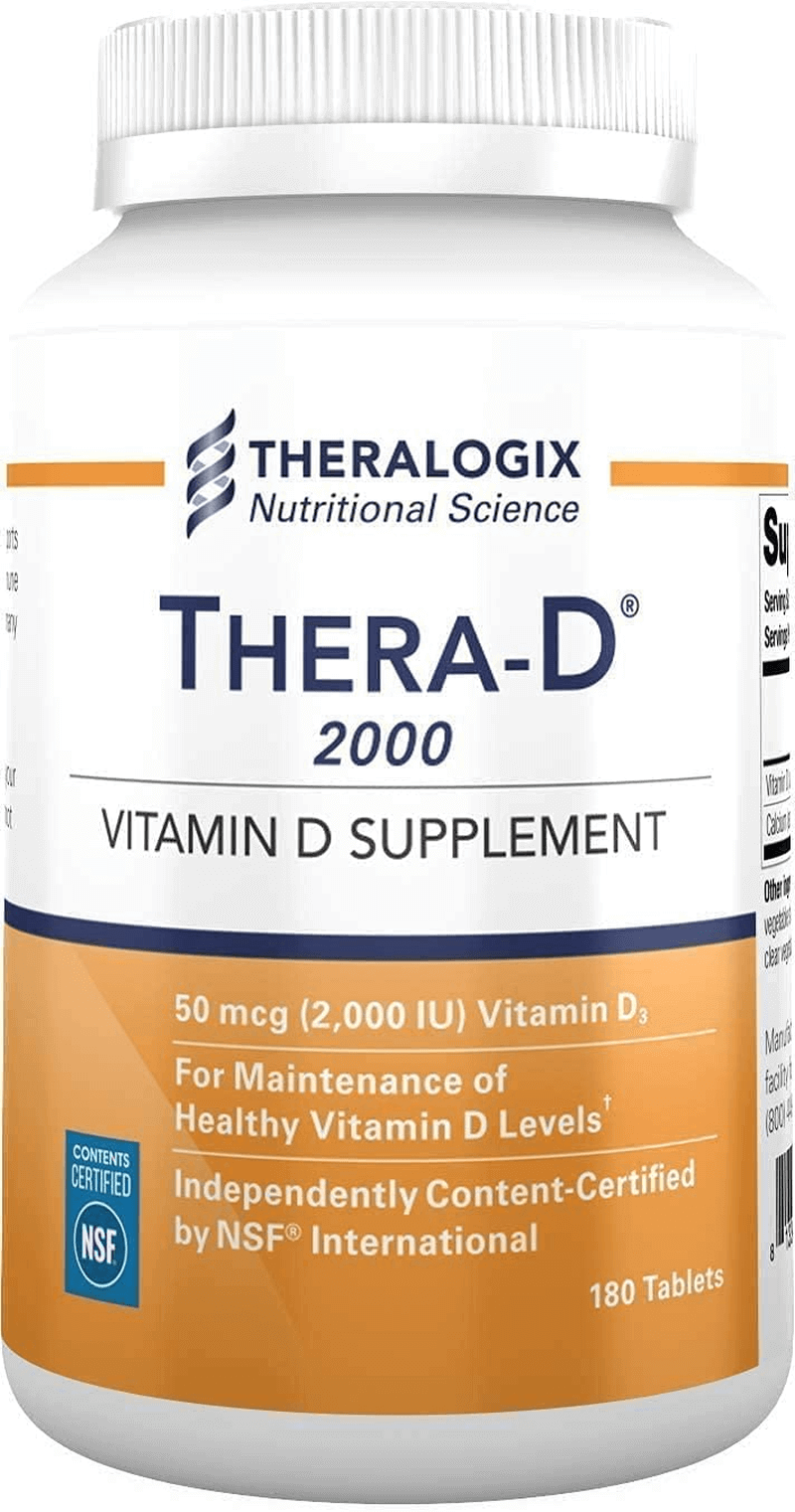 Thera-D 4000 Vitamin D Supplement | 4,000 IU Vitamin D3 Tablets | 90 Day Supply | Made in the USA - vitamenstore.com