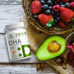 DHA Supplements - DHA 500Mg, EPA 250Mg, 200 Softgels, Burpless | Omega-3S 1000Mg, Support Brain Health - Premium DHA EPA Omega 3 Supplement - vitamenstore.com