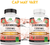 D-Mannose 1,300 mg with Cranberry Extract Fast-Acting, Flush Impurities, Natural Urinary Tract Health- 100 Veggie Capsules - Vitamenstore.com - Vitamenstore.com