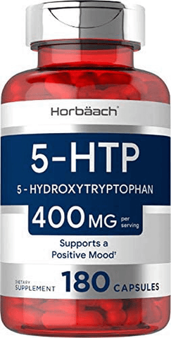 5HTP Supplement | 400mg 180 Capsules | 5-HTP Extra Strength| Non-GMO, Gluten Free | 5 Hydroxytryptophan | by Horbaach | Free Shipping | Vitamenstore.com