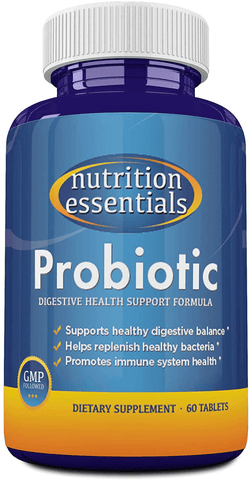 Nutrition Essentials Top Probiotic Supplement - 900 Billion CFU Probiotics - Best Acidophilus Probiotic for Women and Men - Organic Shelf Stable Probiotic for Digestive Health | Free Shipping | Vitamenstore.com