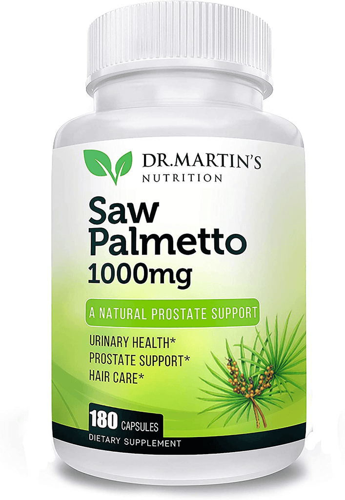 Super Strength Saw Palmetto, 180 Capsules Prostate Health Supplement ,Extract & Berry Powder Complex,Support to Help Maintain Normal Urination Frequency & Natural DHT Blocker To Help Prevent Hair Loss - Vitamenstore.com