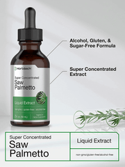 Saw Palmetto Liquid Extract | 2 Oz | Alcohol Free | Vegeterian, Non-Gmo, Gluten Free Herb Supplement | by Horbaach - vitamenstore.com