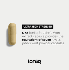 1,000mg Ultra High Strength St. John's Wort Capsules (Non-GMO) - 7X Concentrated Extract - The Strongest St Johns Wort Capsules Available - 0.3% Hypericin - 120 Capsules - vitamenstore.com