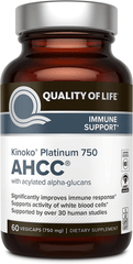 Premium Kinoko Platinum AHCC Supplement – 750Mg of AHCC per Capsule – Supports Immune Health, Liver Function, Maintains Natural Killer Cell Activity – 60 Veggie Capsules - vitamenstore.com