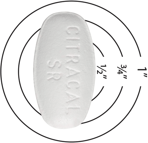 Citracal Slow Release 1200, 1200 mg Calcium Citrate and Calcium Carbonate Blend with 1000 IU Vitamin D3, Bone Health Supplement for Adults, Once Daily Caplets, 80 Count | Free Shipping | Vitamenstore.com