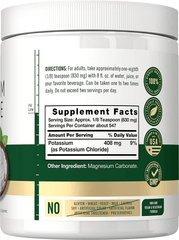 Potassium Chloride Powder Supplement 16 oz | Food Grade | Salt Substitute | Vegan, Vegetarian, Non-GMO, Gluten Free | by Carlyle - vitamenstore.com