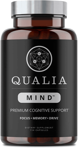 Qualia Mind Nootropics | Top Brain Supplement for Memory, Focus, Mental Energy, and Concentration with Ginkgo Biloba, Alpha GPC, Bacopa Monnieri, Celastrus Paniculatus, DHA & More.(154 Ct) | Free Shipping | Vitamenstore.com