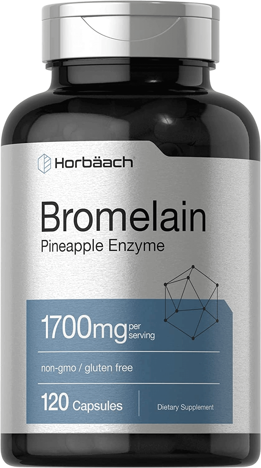 Bromelain 1700 Mg | 120 Capsules | Supports Digestive Health | Pineapple Enzyme Supplement | Non-Gmo, Gluten Free | by Horbaach - vitamenstore.com