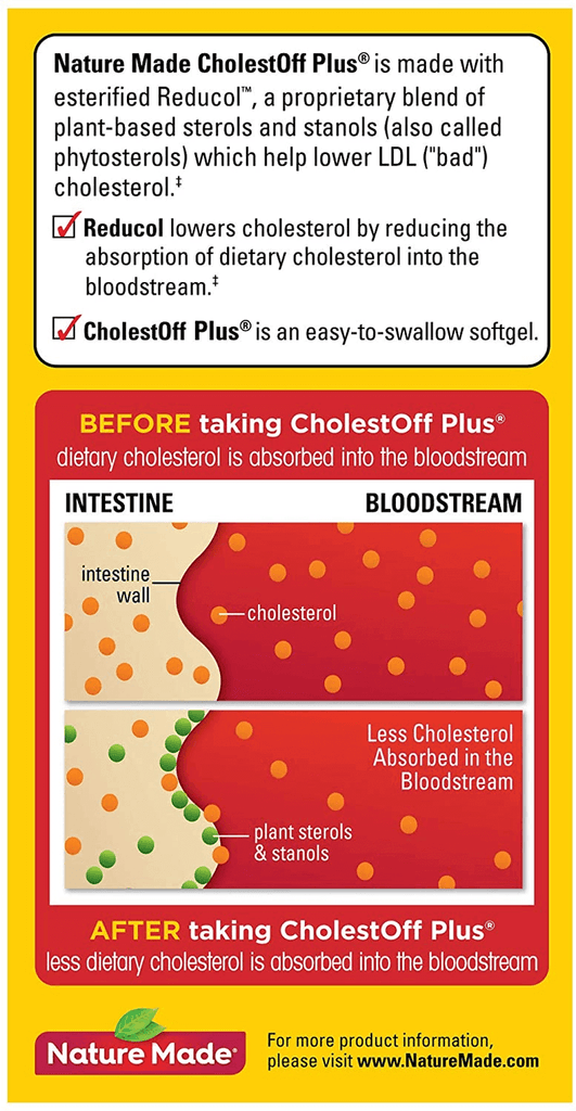 Nature Made Cholestoff plus Softgels, 100 Count for Heart Health