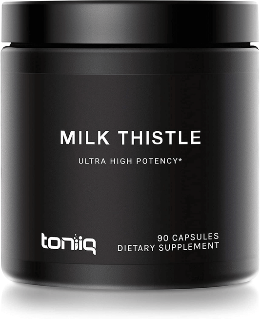 Ultra High Strength Milk Thistle Capsules - 25,000mg 50x Concentrated Extract - 80% Silymarin - Highly Purified and Highly Bioavailable Liver Support Supplement - vitamenstore.com