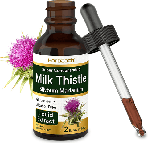 Milk Thistle Extract | 2 fl oz | Alcohol Free | Vegetarian, Non-GMO & Gluten Free Liquid | by Horbaach | Free Shipping | Vitamenstore.com