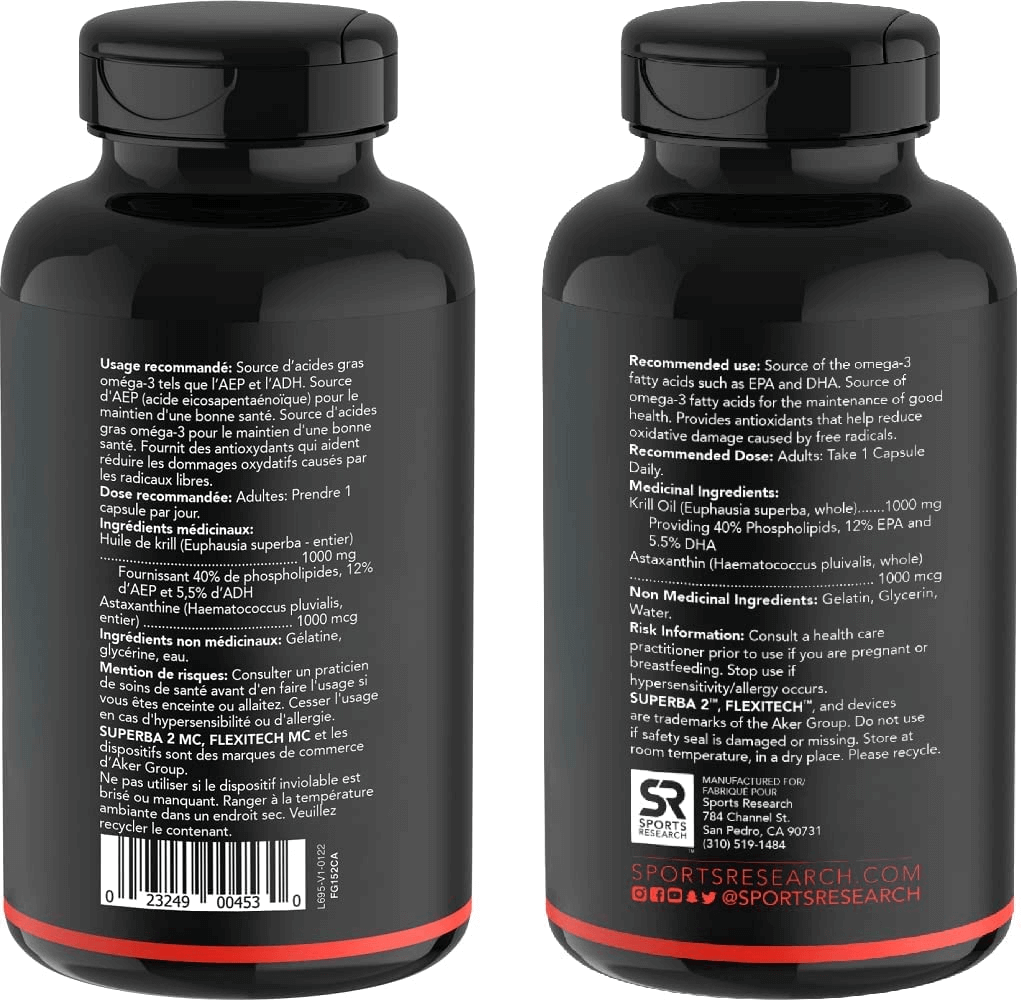 Antarctic Krill Oil 1000Mg (Double Strength) with Omega-3S EPA & DHA + Astaxanthin | IKOS 5-Star Certified & Non-Gmo Verified (60 Softgels) - vitamenstore.com