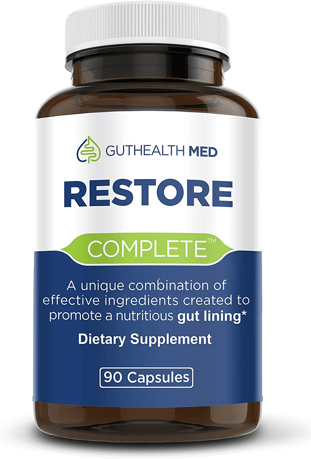 Guthealth MED Totai Complete Full Restore - Complete Restore Revitalize - Maximum Leaky Gut Relief | Provides Total Full Restore for the Gut Lining Support Blend 90 Capsules - vitamenstore.com