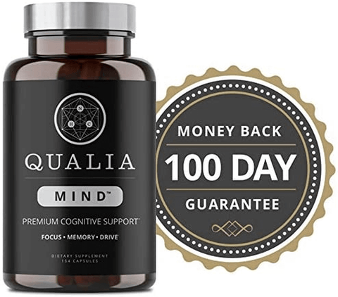 Qualia Mind Nootropics | Top Brain Supplement for Memory, Focus, Mental Energy, and Concentration with Ginkgo Biloba, Alpha GPC, Bacopa Monnieri, Celastrus Paniculatus, DHA & More.(154 Ct) | Free Shipping | Vitamenstore.com